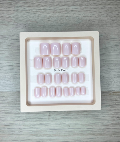 Short Bob - Pale Nude Pink