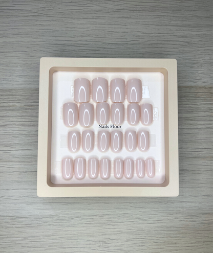 Long Bob - Pale Nude Pink